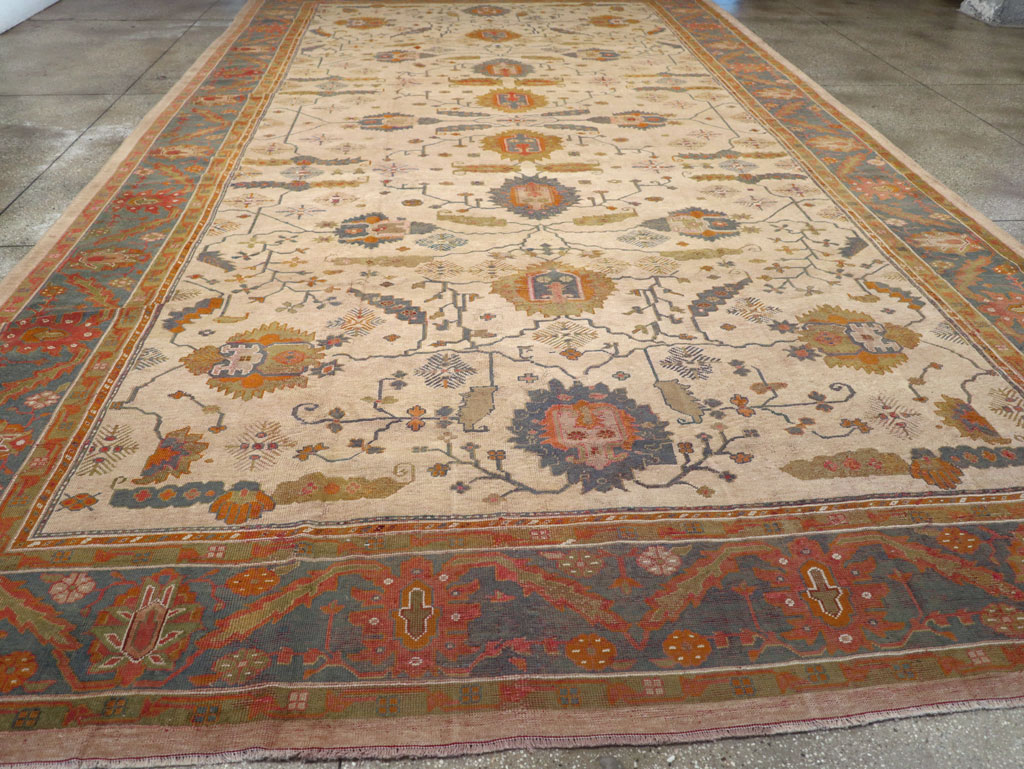 Antique Turkish Oushak Oversize Carpet, No.31328 - Gsblank