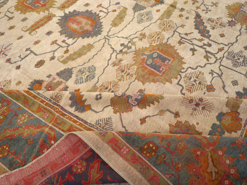 Antique Turkish Oushak Oversize Carpet, No.31328 - Gsblank