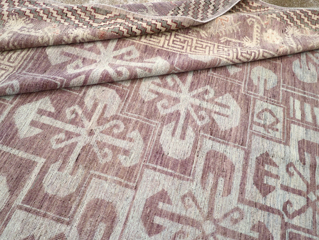 Contemporary East Turkestan Khotan Room Size Carpet, No.31329 - Gsblank