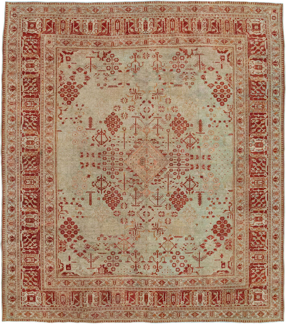 Antique Persian Joshegan Room Size Carpet, No.31336 - Gsblank