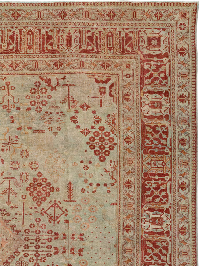 Antique Persian Joshegan Room Size Carpet, No.31336 - Gsblank