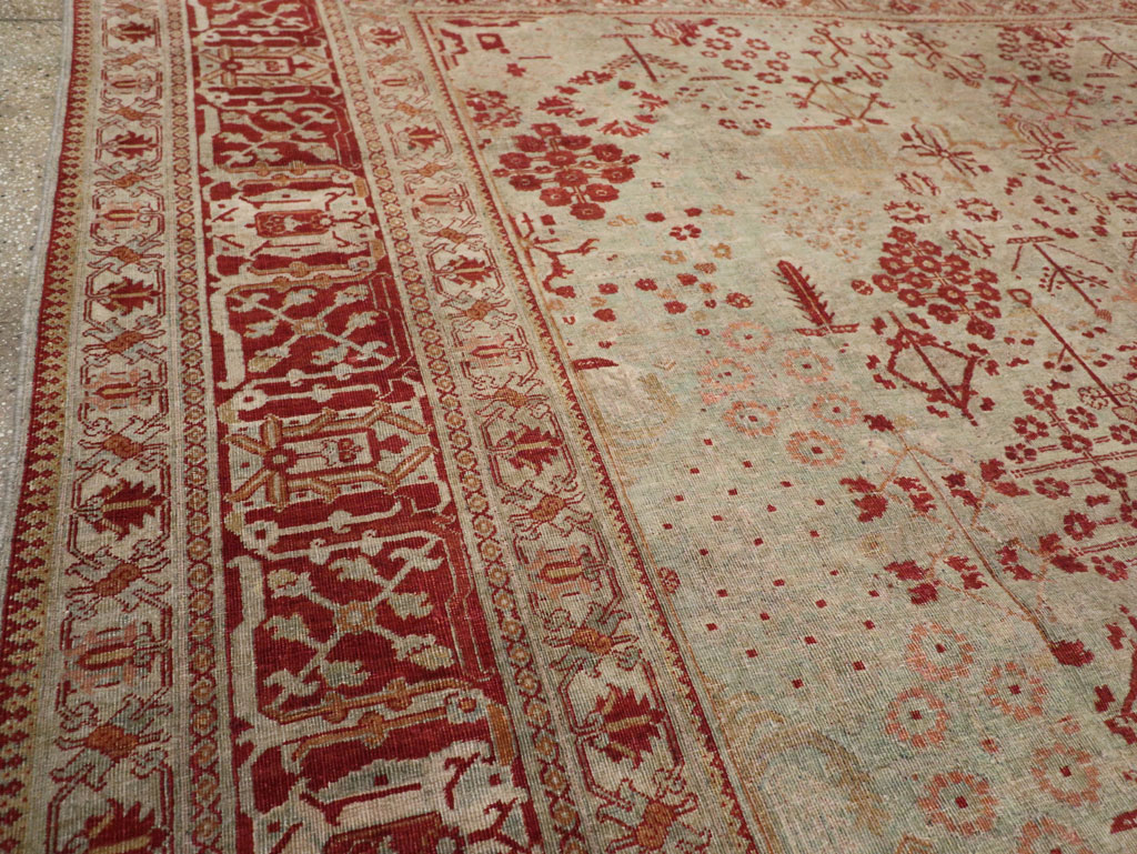 Antique Persian Joshegan Room Size Carpet, No.31336 - Gsblank