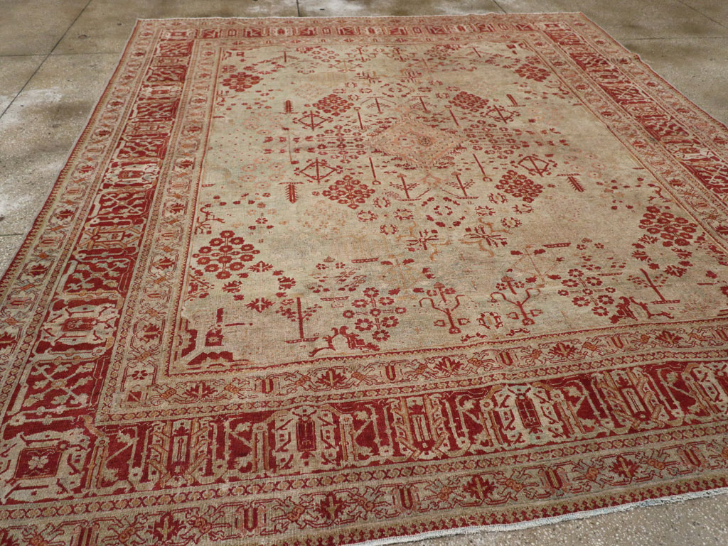Antique Persian Joshegan Room Size Carpet, No.31336 - Gsblank