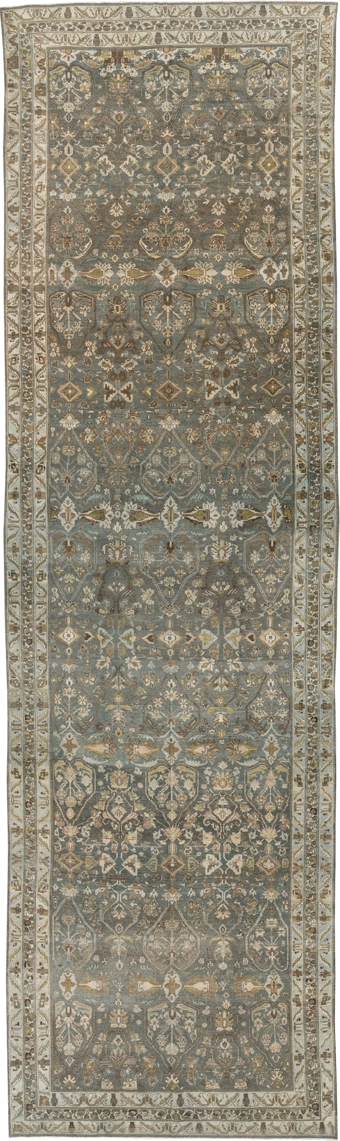 Antique Persian Malayer Wide Gallery Runner, No.31341 - Gsblank