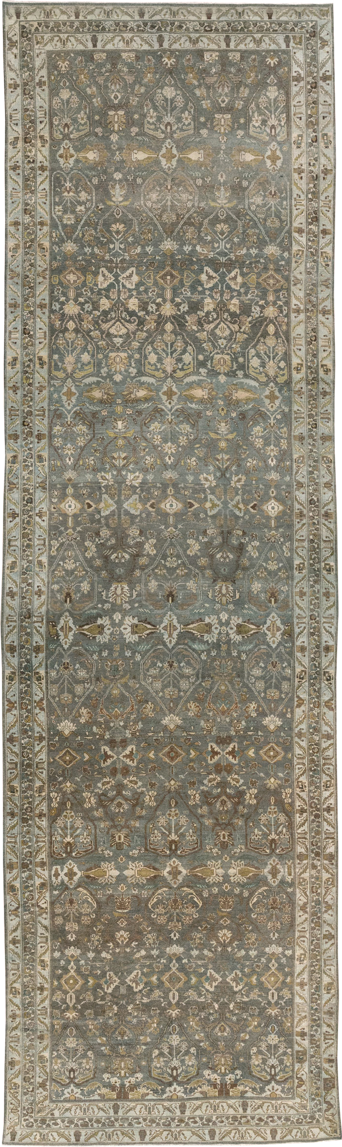 Antique Persian Malayer Wide Gallery Runner, No.31341 - Gsblank