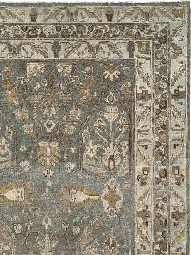 Antique Persian Malayer Wide Gallery Runner, No.31341 - Gsblank