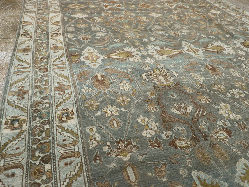 Antique Persian Malayer Wide Gallery Runner, No.31341 - Gsblank