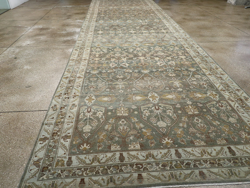 Antique Persian Malayer Wide Gallery Runner, No.31341 - Gsblank