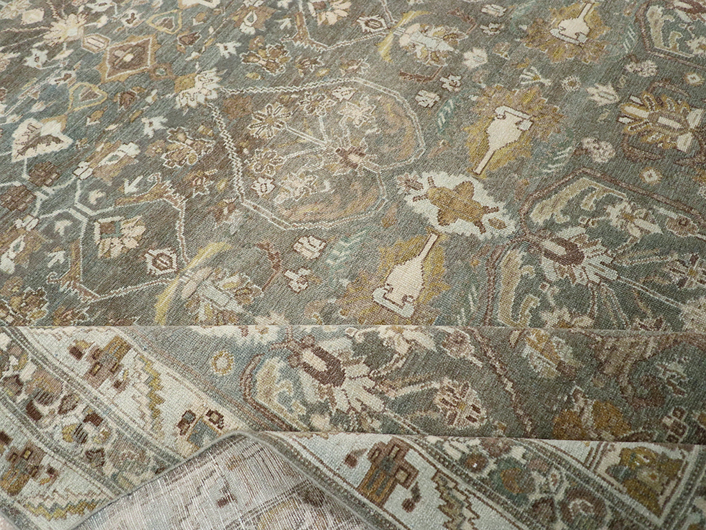 Antique Persian Malayer Wide Gallery Runner, No.31341 - Gsblank