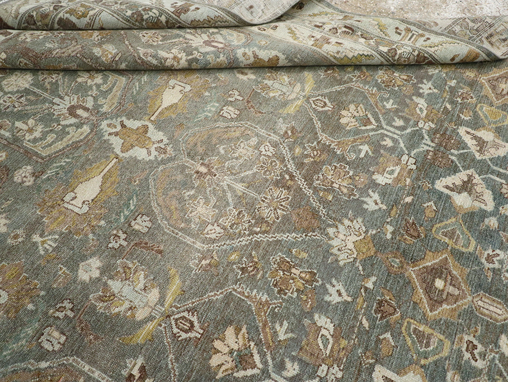 Antique Persian Malayer Wide Gallery Runner, No.31341 - Gsblank