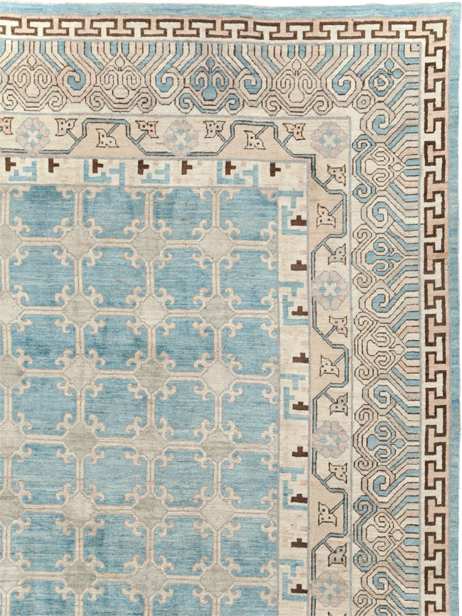 Modern East Turkestan Khotan Large Room Size Carpet, No.31342 - Gsblank