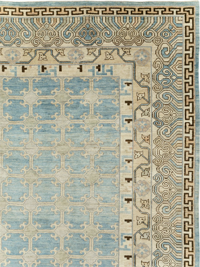 Modern East Turkestan Khotan Large Room Size Carpet, No.31342 - Gsblank