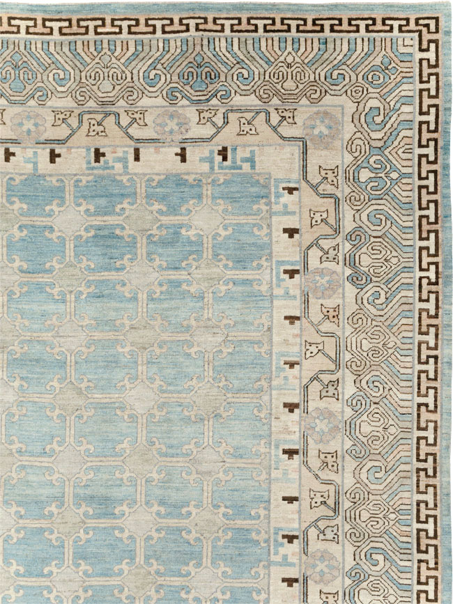Modern East Turkestan Khotan Large Room Size Carpet, No.31342 - Gsblank