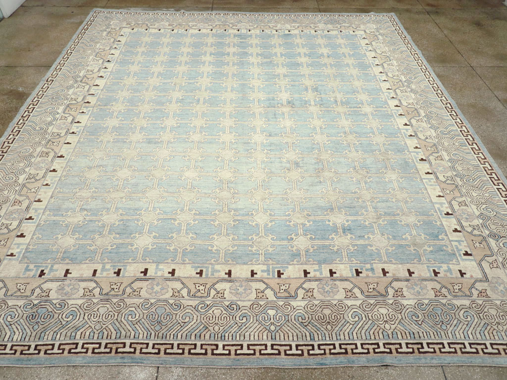 Modern East Turkestan Khotan Large Room Size Carpet, No.31342 - Gsblank