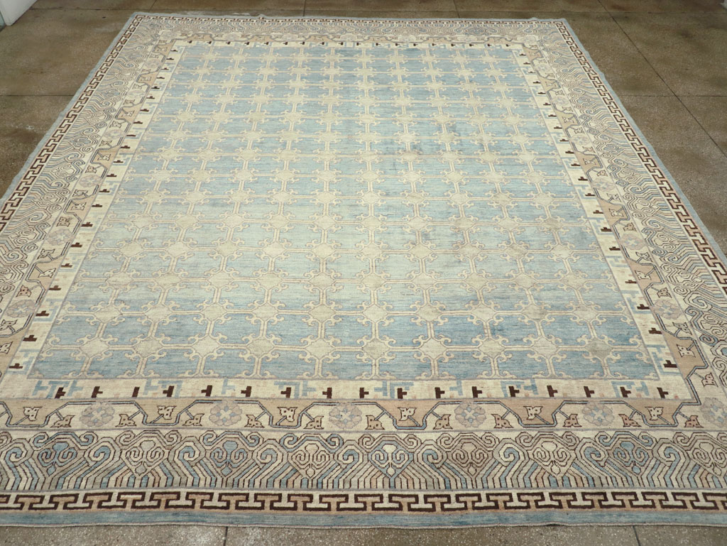Modern East Turkestan Khotan Large Room Size Carpet, No.31342 - Gsblank