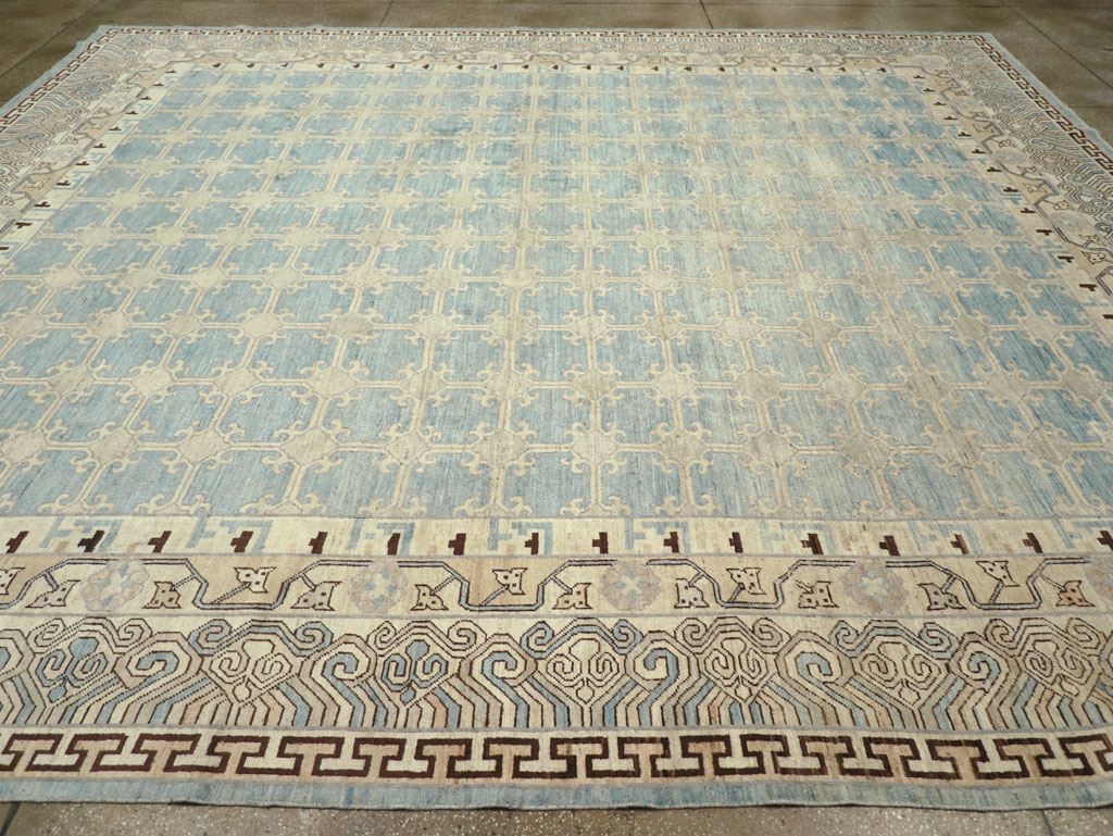 Modern East Turkestan Khotan Large Room Size Carpet, No.31342 - Gsblank