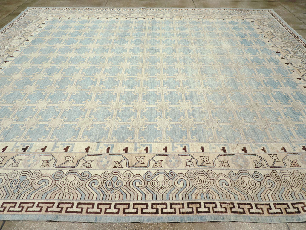 Modern East Turkestan Khotan Large Room Size Carpet, No.31342 - Gsblank