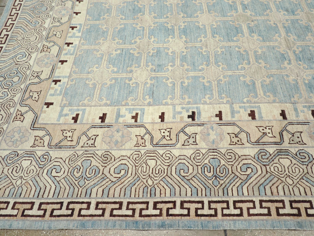 Modern East Turkestan Khotan Large Room Size Carpet, No.31342 - Gsblank