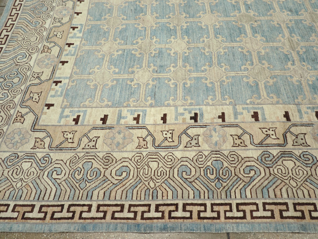 Modern East Turkestan Khotan Large Room Size Carpet, No.31342 - Gsblank