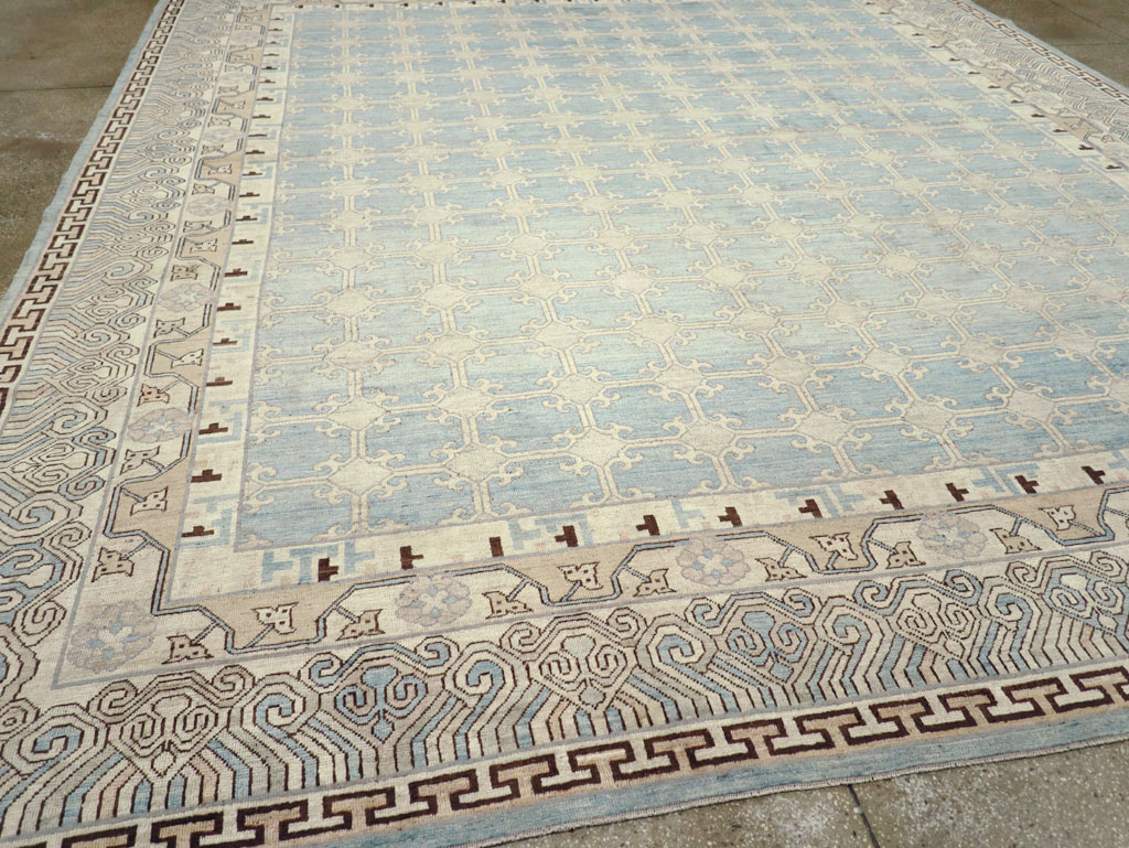 Modern East Turkestan Khotan Large Room Size Carpet, No.31342 - Gsblank