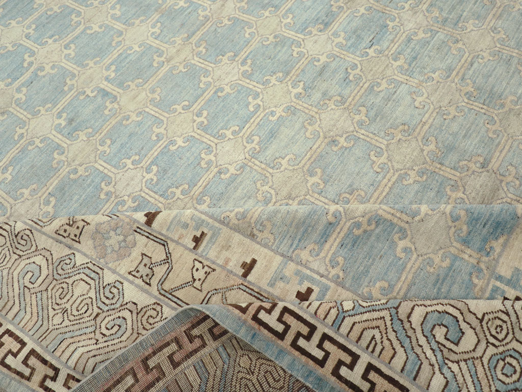 Modern East Turkestan Khotan Large Room Size Carpet, No.31342 - Gsblank