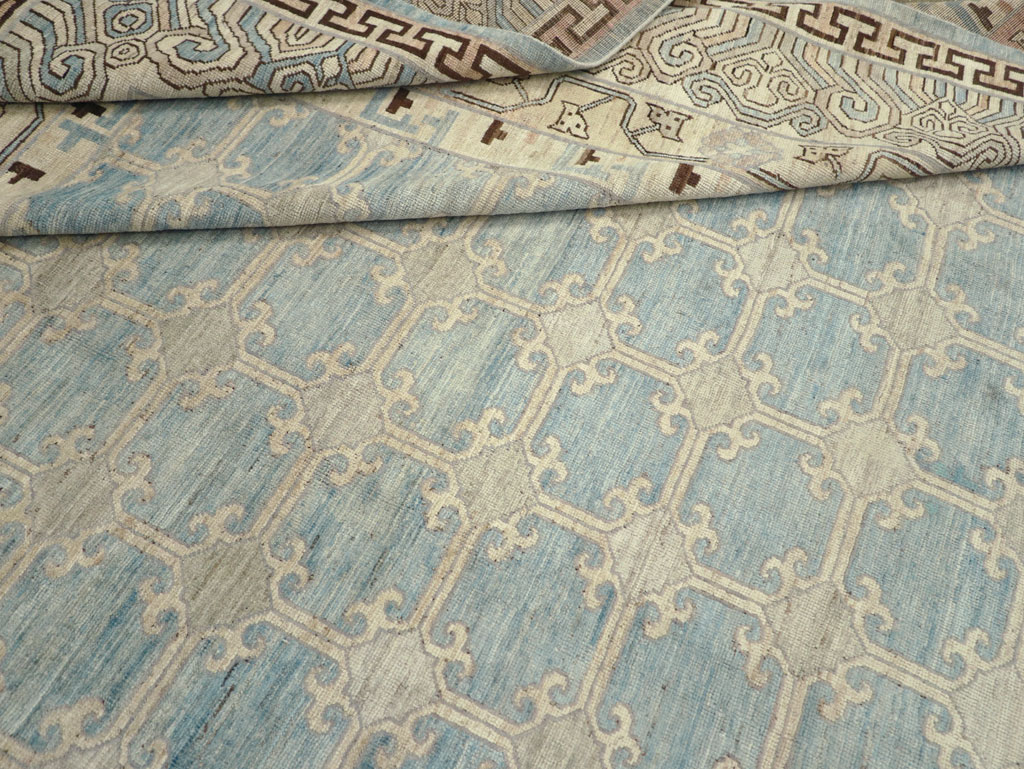 Modern East Turkestan Khotan Large Room Size Carpet, No.31342 - Gsblank