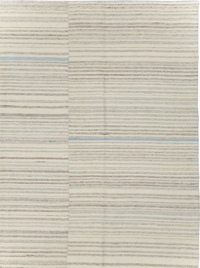 Contemporary Turkish Flatweave Kilim Room Size Carpet, No.31355 - Gsblank