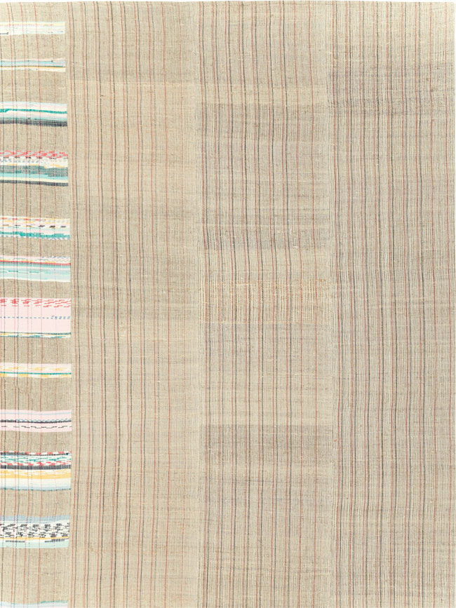 Modern Turkish Flatweave Large Room Size Carpet, No.31357 - Gsblank