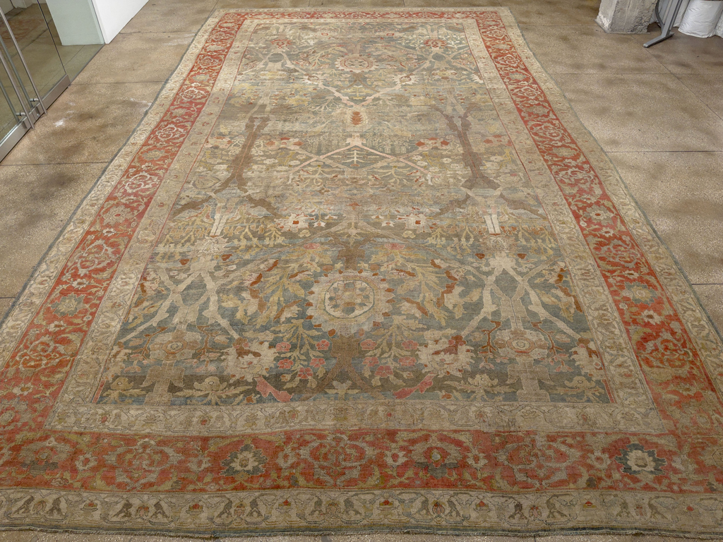 Antique Persian Bidjar Oversize Carpet, No.31358 - Gsblank