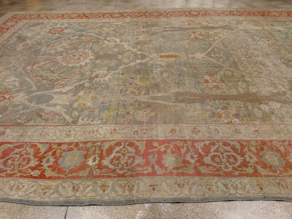 Antique Persian Bidjar Oversize Carpet, No.31358 - Gsblank