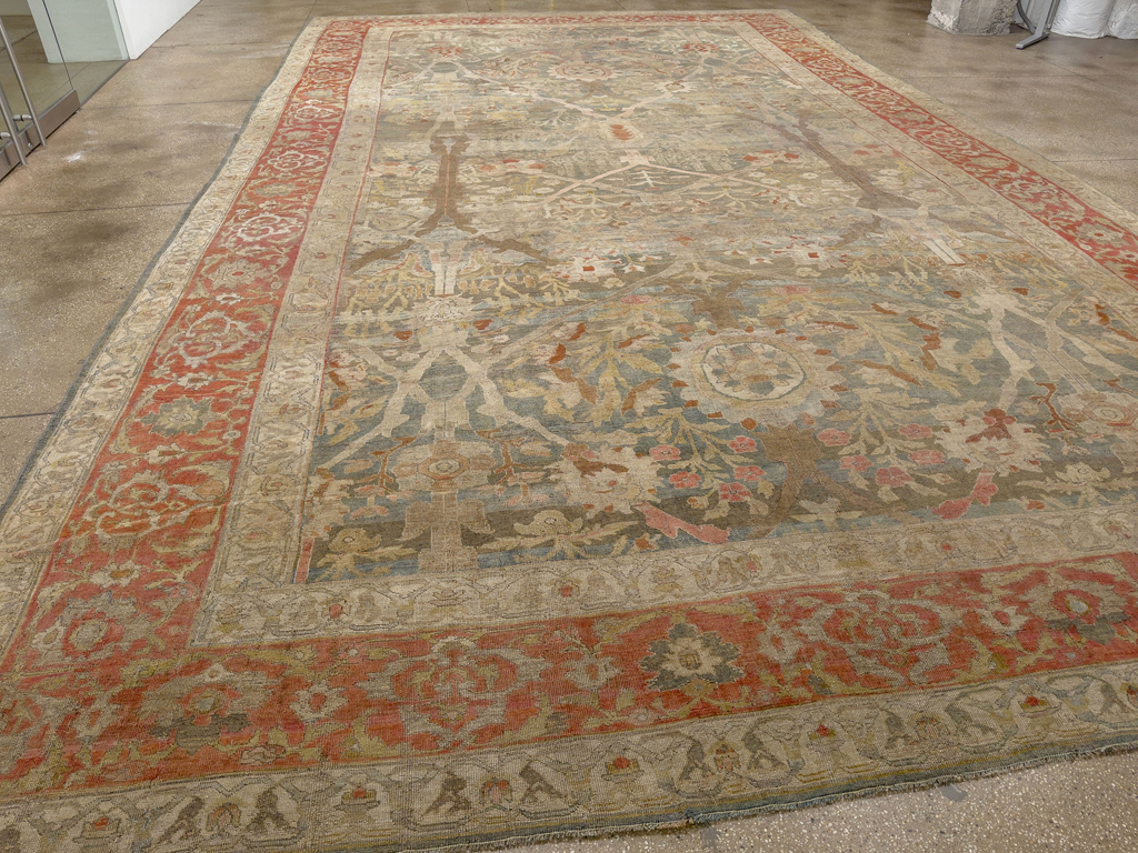 Antique Persian Bidjar Oversize Carpet, No.31358 - Gsblank