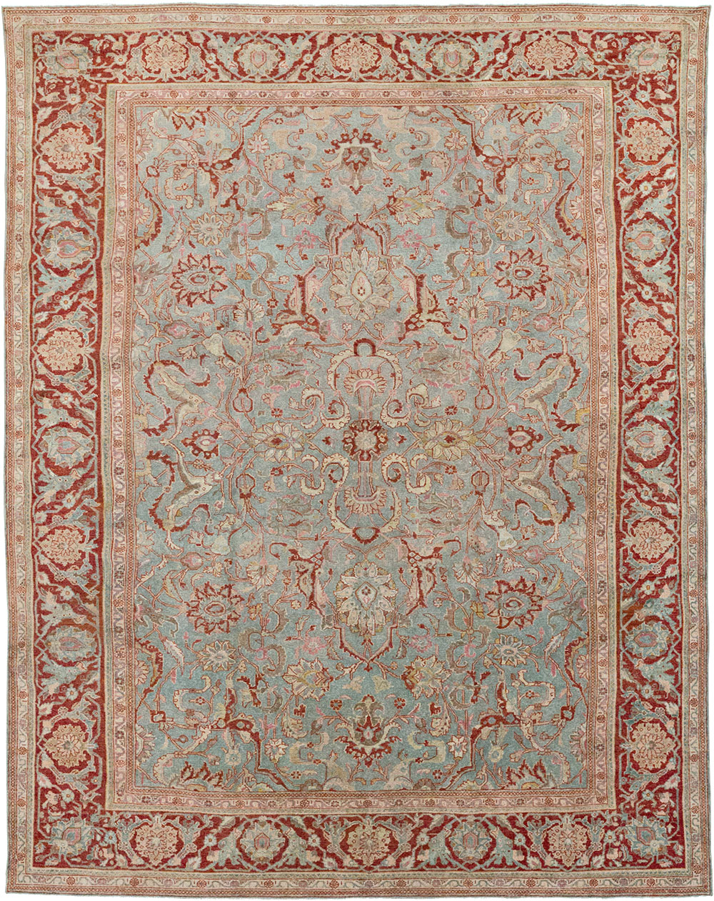 Antique Persian Malayer Room Size Carpet, No.31369 - Gsblank