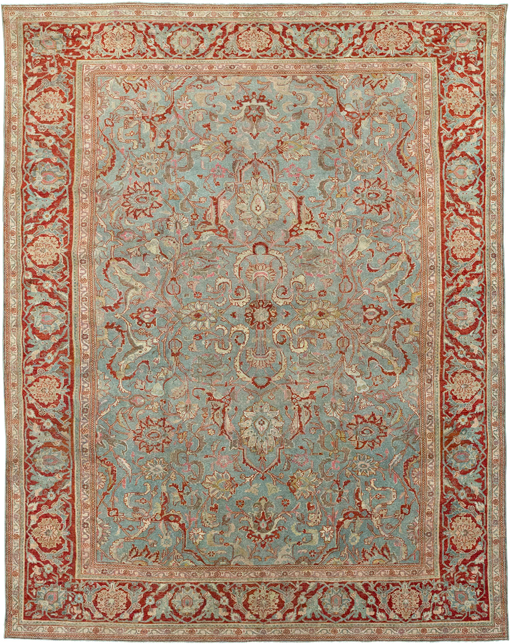 Antique Persian Malayer Room Size Carpet, No.31369 - Gsblank