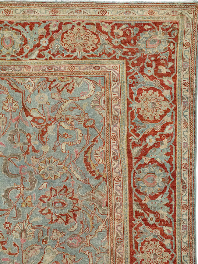 Antique Persian Malayer Room Size Carpet, No.31369 - Gsblank