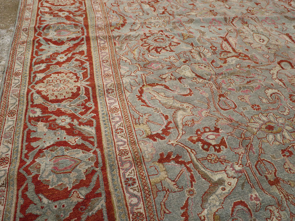 Antique Persian Malayer Room Size Carpet, No.31369 - Gsblank
