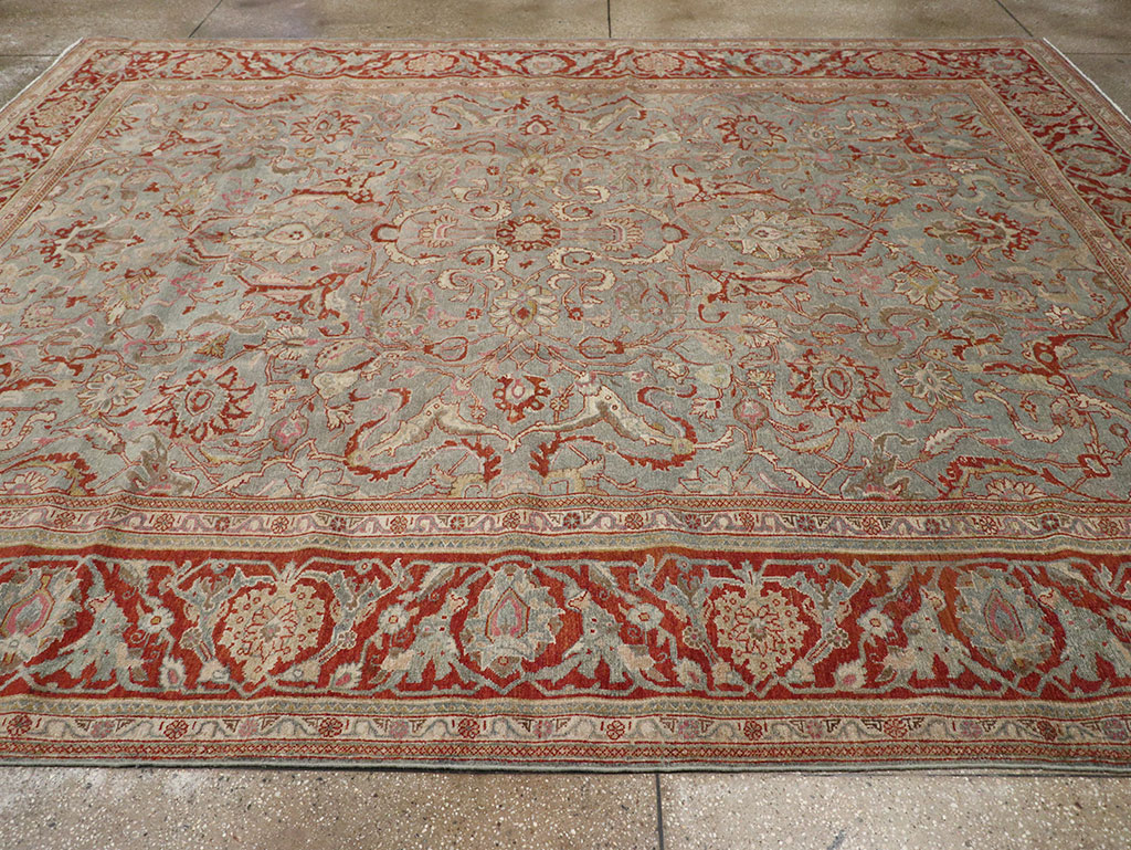 Antique Persian Malayer Room Size Carpet, No.31369 - Gsblank