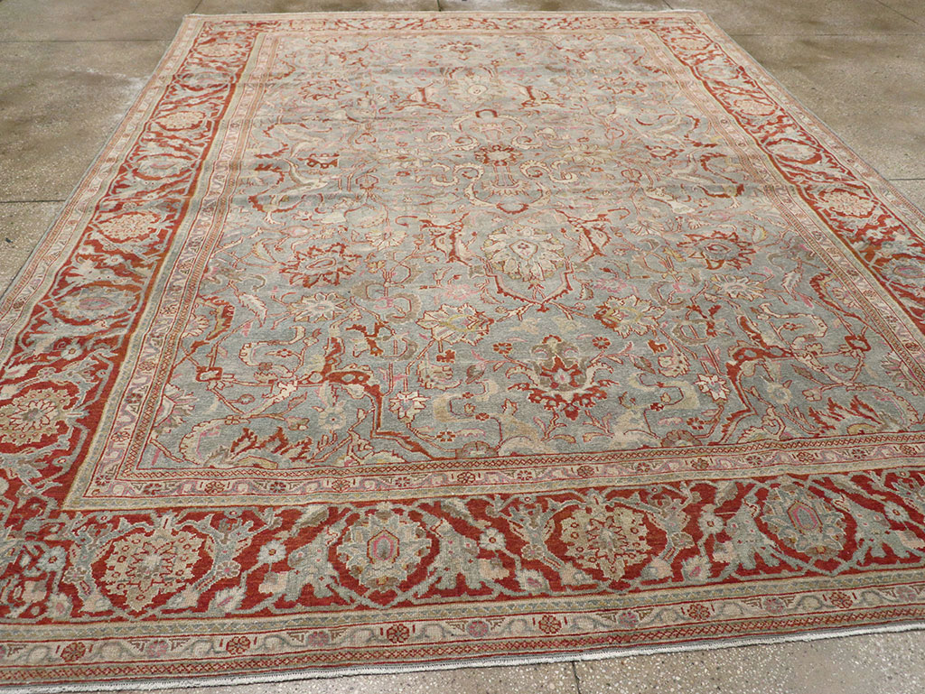 Antique Persian Malayer Room Size Carpet, No.31369 - Gsblank