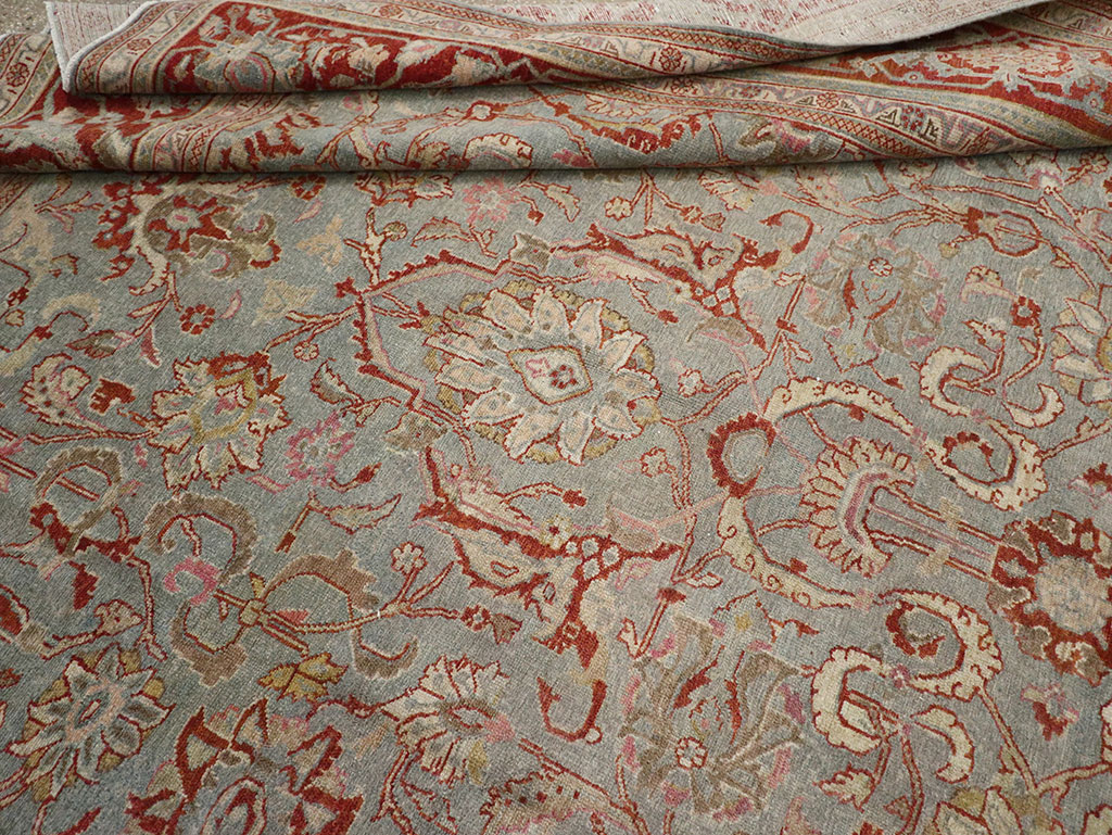 Antique Persian Malayer Room Size Carpet, No.31369 - Gsblank