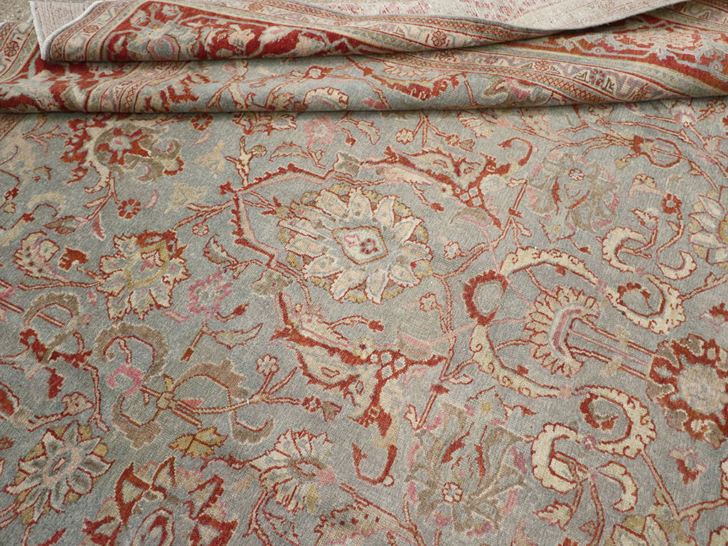 Antique Persian Malayer Room Size Carpet, No.31369 - Gsblank