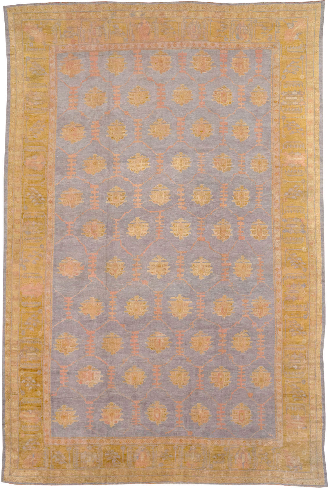 Antique Turkish Oushak Large Carpet, No.31372 - Gsblank