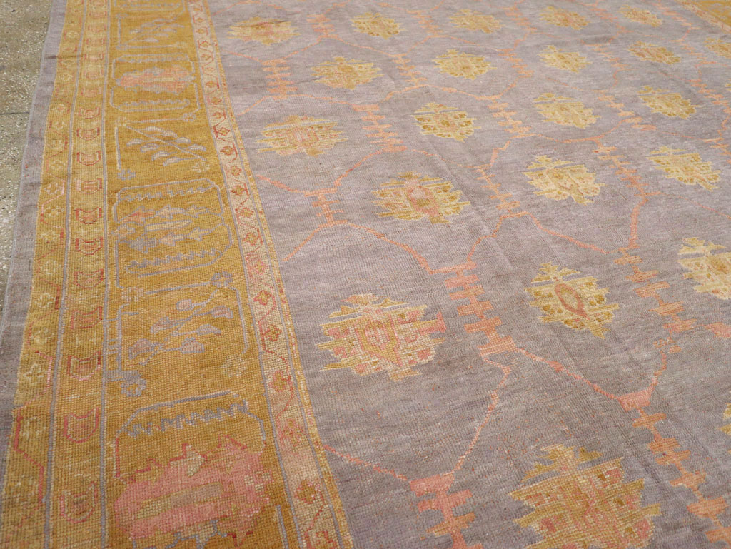 Antique Turkish Oushak Large Carpet, No.31372 - Gsblank