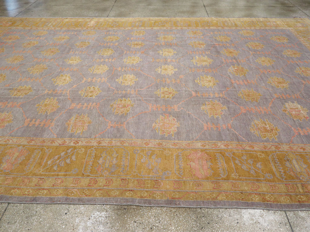 Antique Turkish Oushak Large Carpet, No.31372 - Gsblank