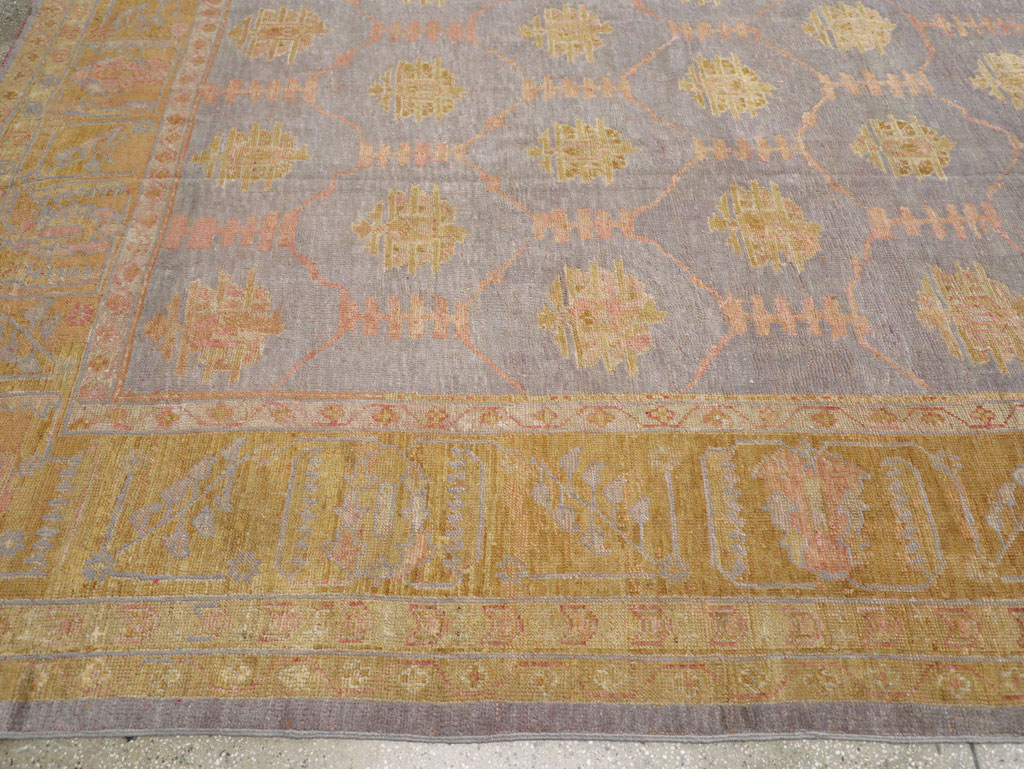 Antique Turkish Oushak Large Carpet, No.31372 - Gsblank