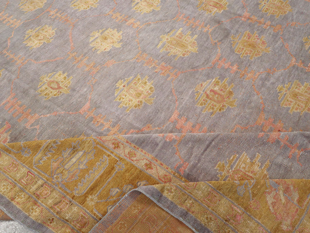 Antique Turkish Oushak Large Carpet, No.31372 - Gsblank