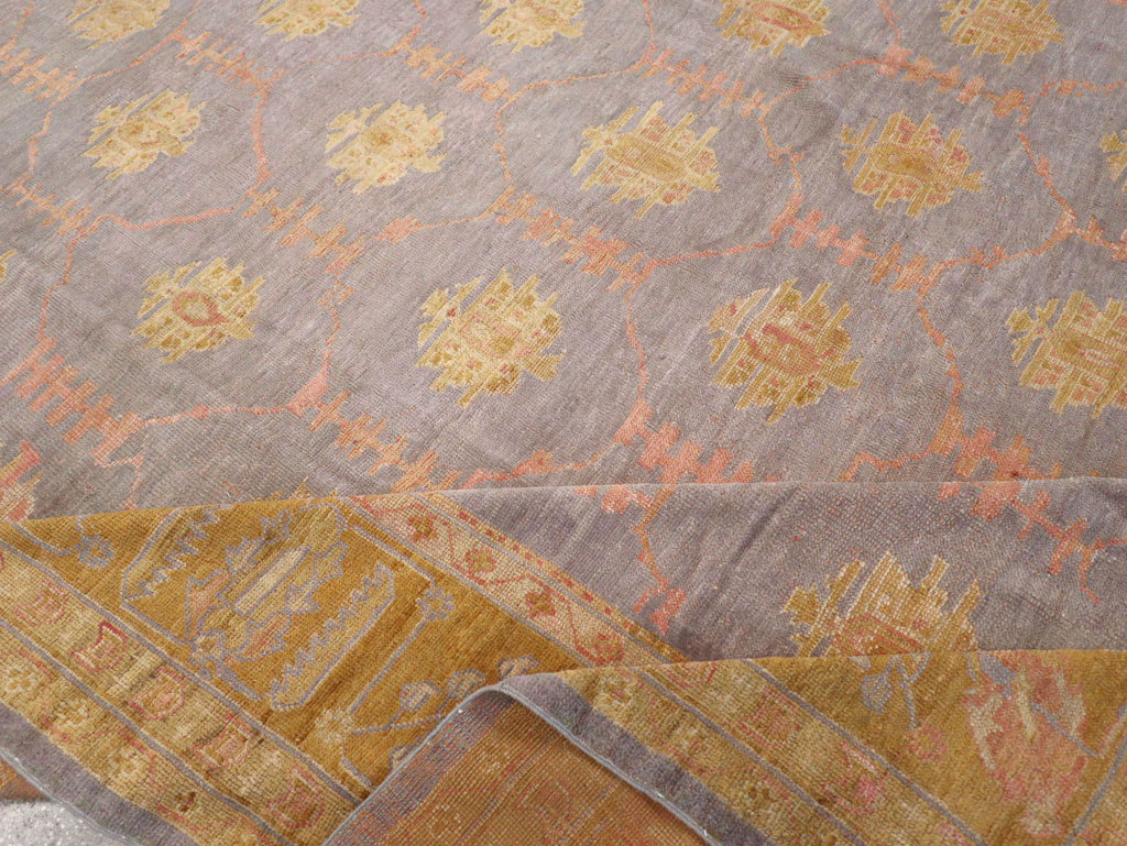 Antique Turkish Oushak Large Carpet, No.31372 - Gsblank
