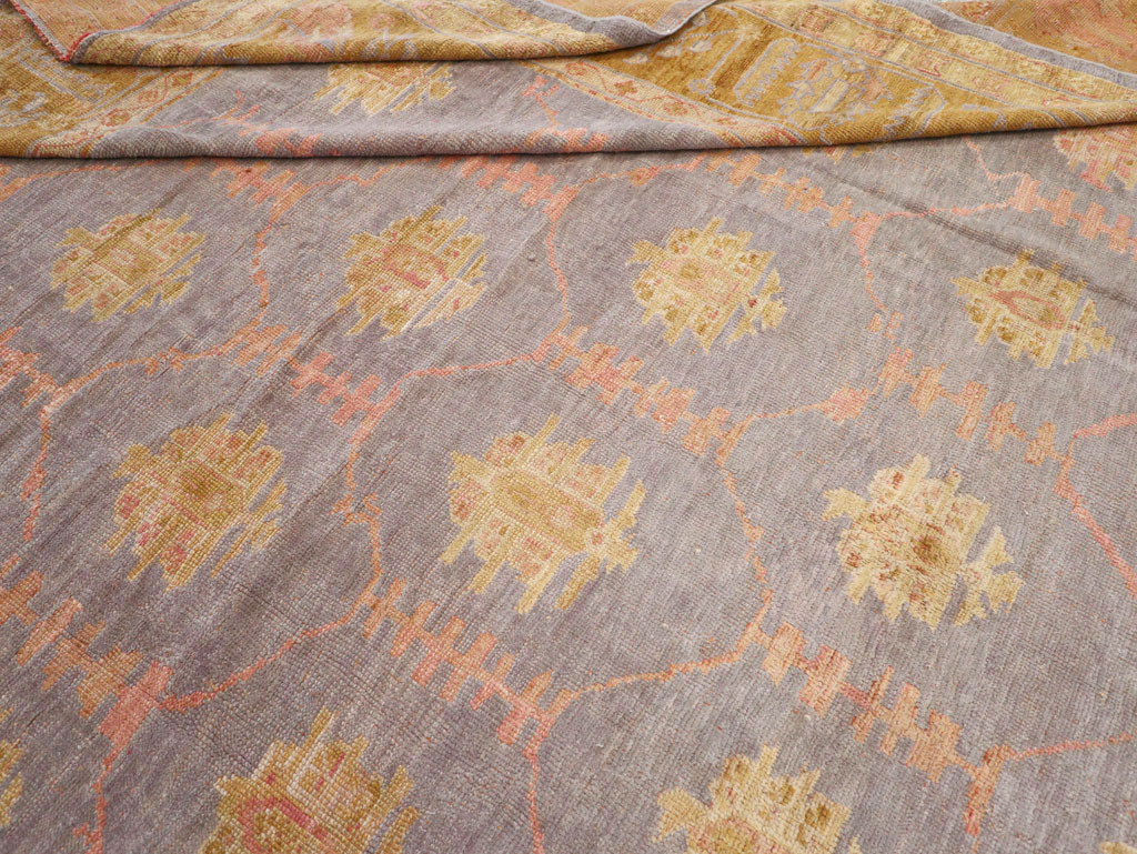Antique Turkish Oushak Large Carpet, No.31372 - Gsblank