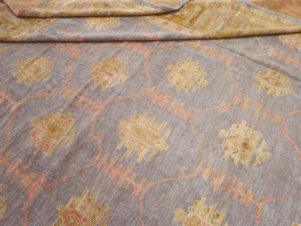 Antique Turkish Oushak Large Carpet, No.31372 - Gsblank