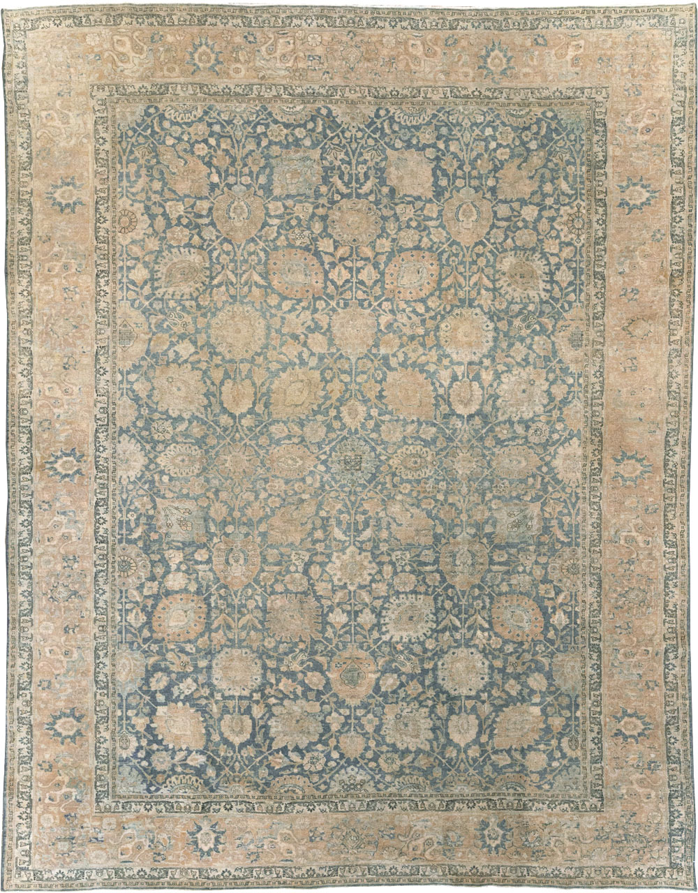 Antique Persian Tabriz Room Size Carpet, No.31374 - Gsblank