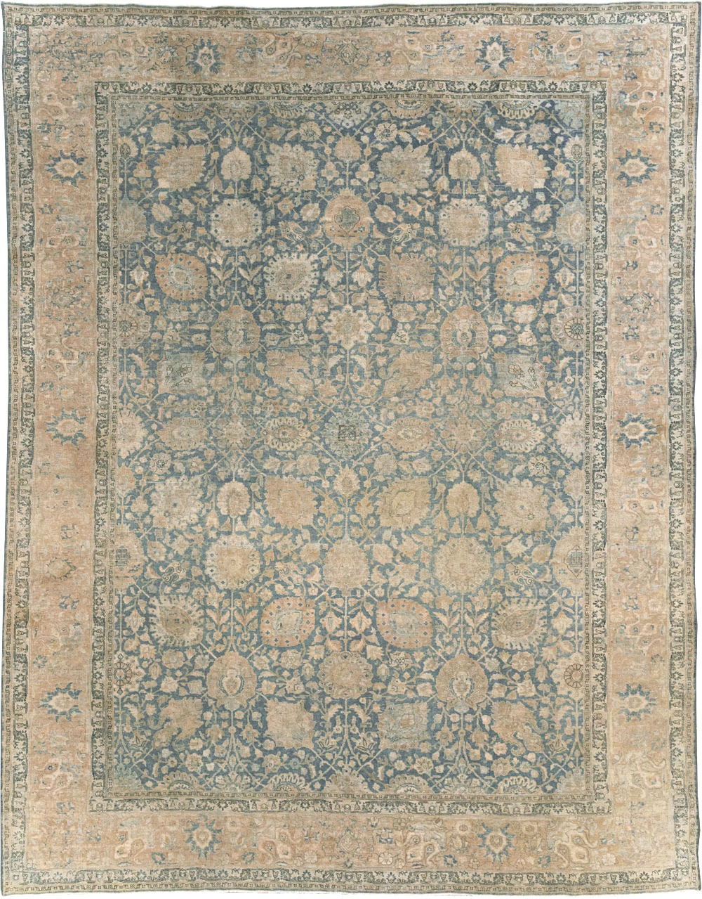 Antique Persian Tabriz Room Size Carpet, No.31374 - Gsblank