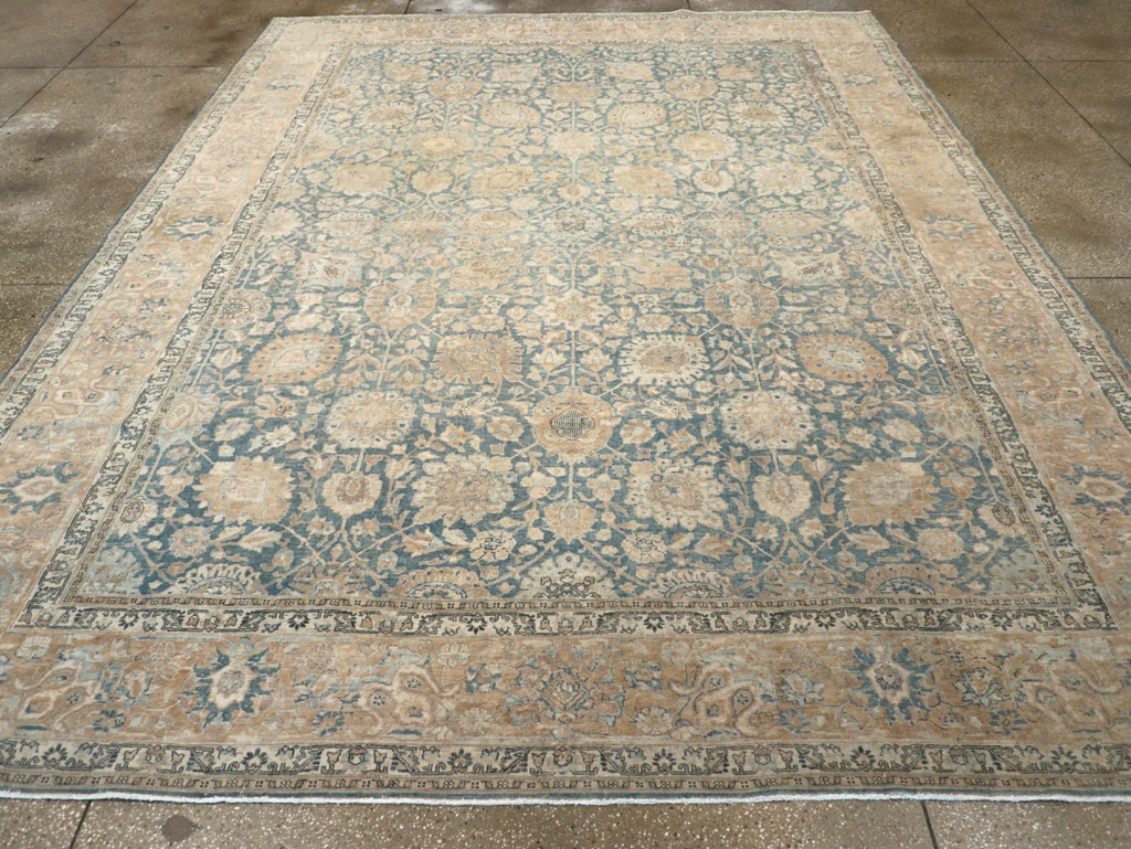 Antique Persian Tabriz Room Size Carpet, No.31374 - Gsblank